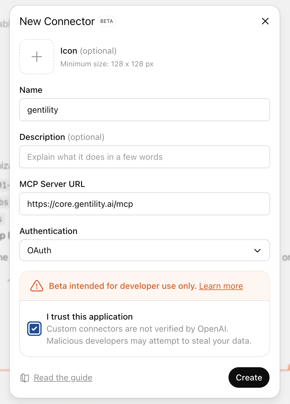 Creating a new Gentility connector
